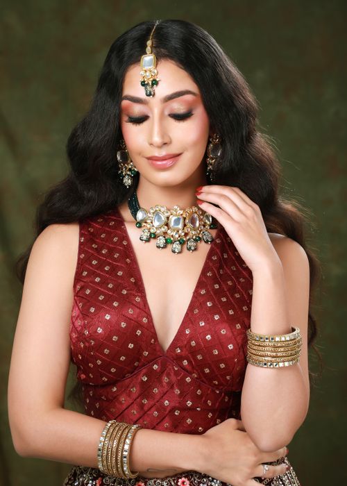 Bridal jewellery look by Designaari