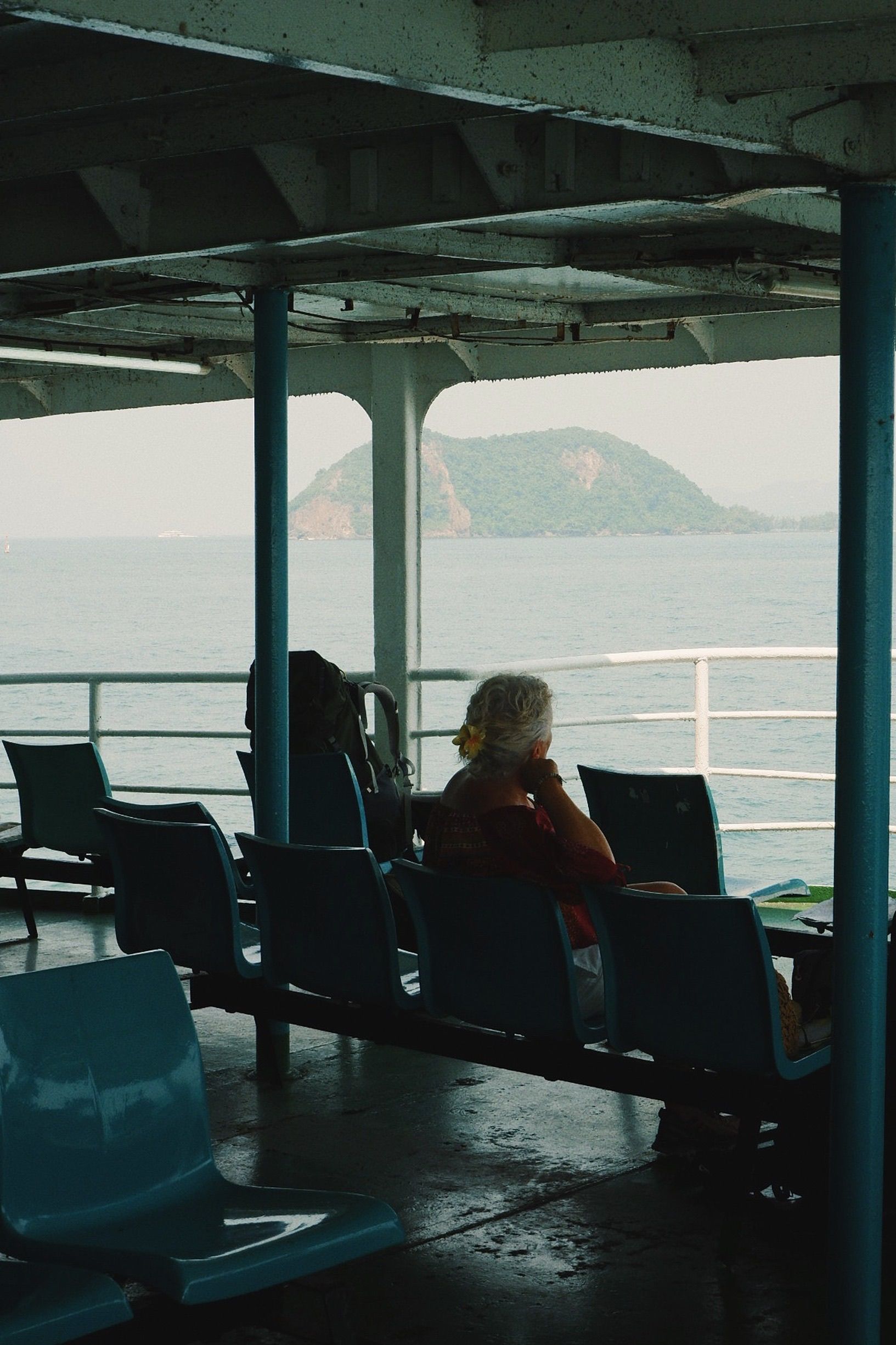 Serene Ferry Ride Overlooking Island · Free Stock Photo