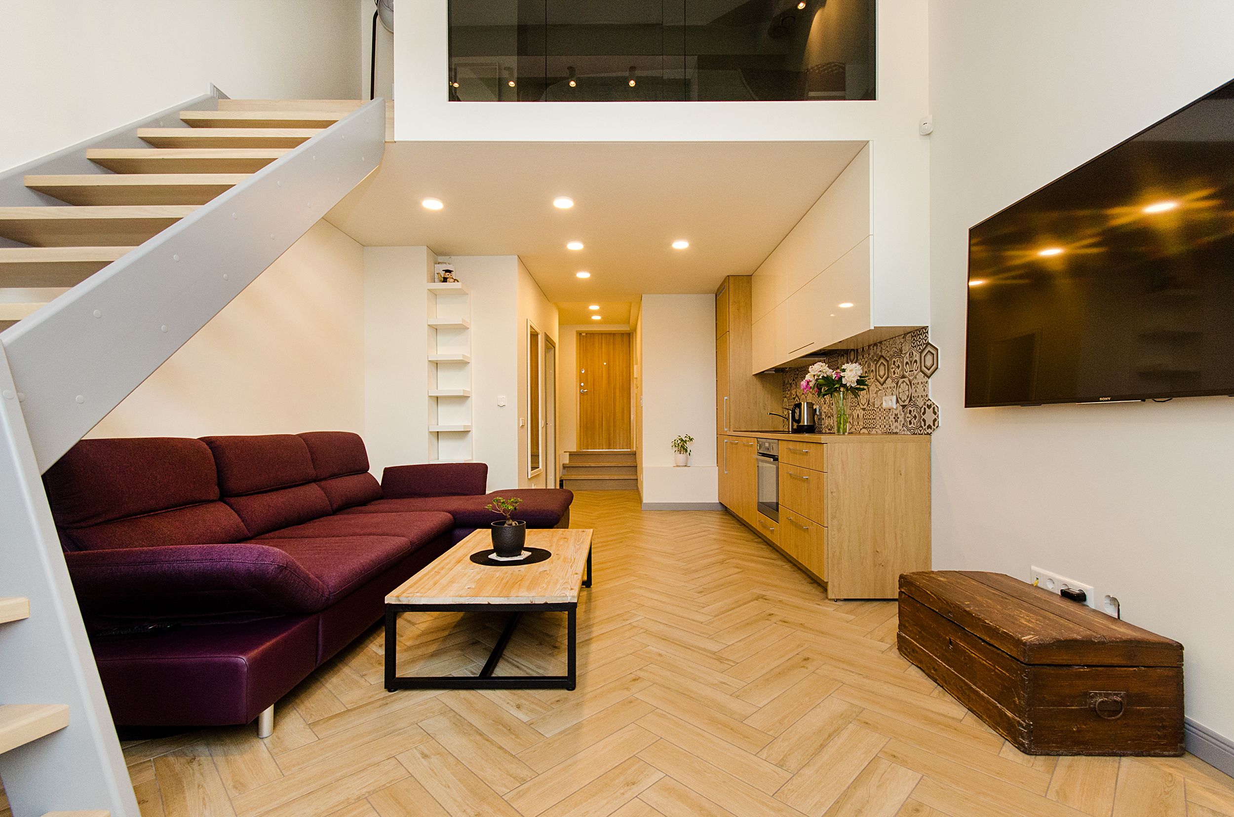 Modern Loft Apartment with Cozy Interior Design · Free Stock Photo