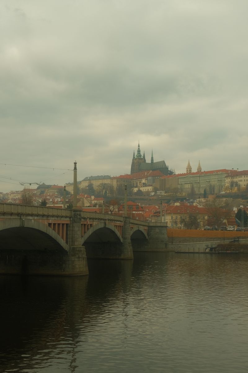 Prague Castle seen from the Vltava River