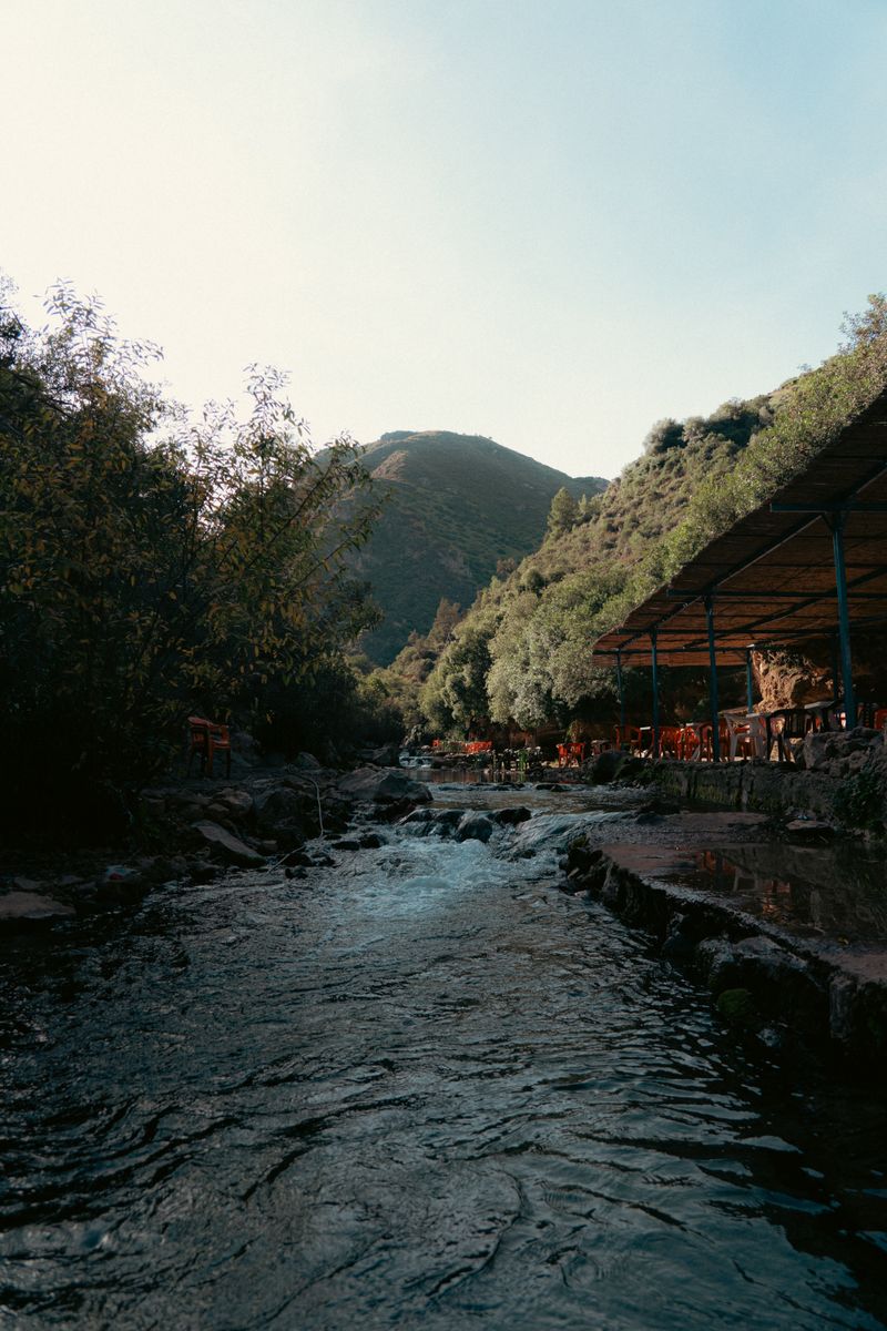 Serene river Akchour Ourika Valley Morocco