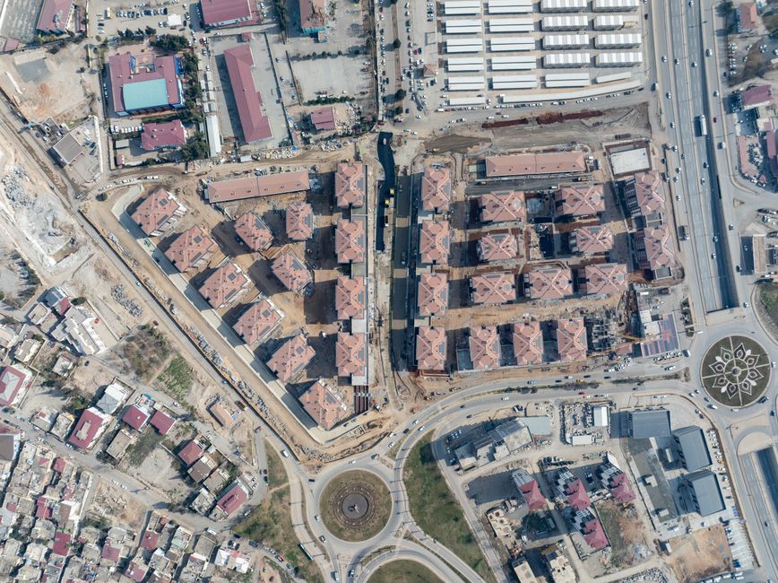 İstanbul kentsel dönüşüm projeleri hava görünümü ve şehir planlaması