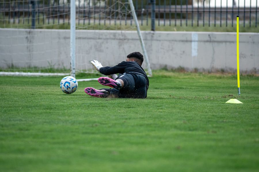 Goalkeeper session monitored for performance tracking