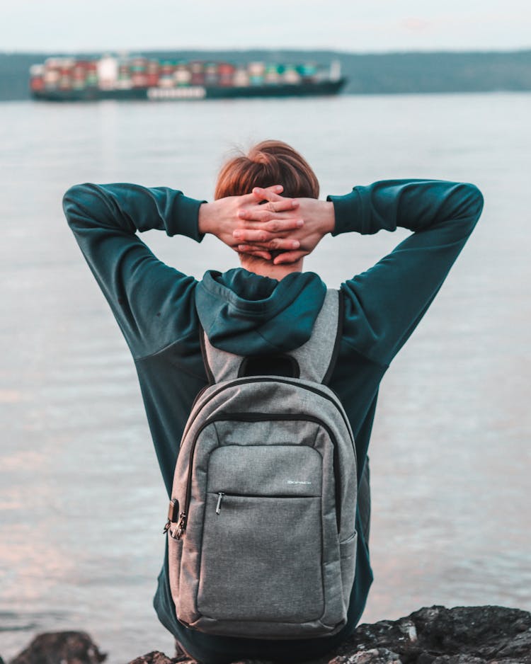 Person Carrying A Backpack