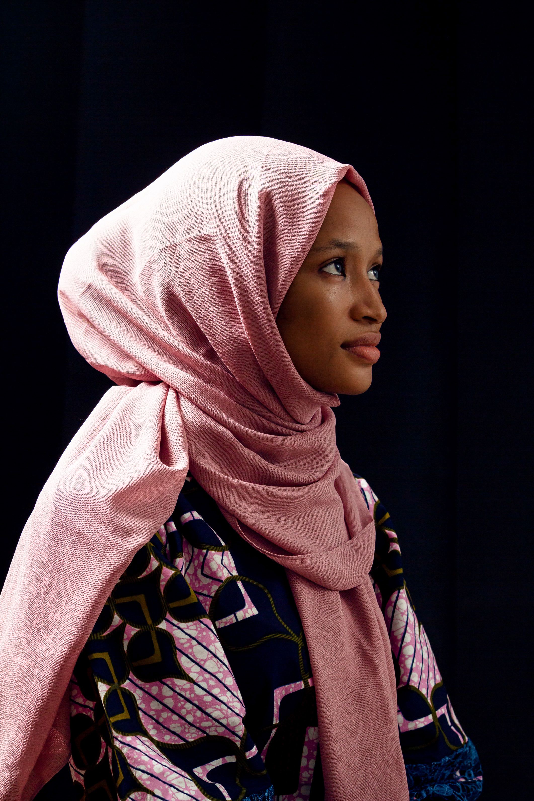 Elegant Portrait of Woman in Pink Hijab · Free Stock Photo