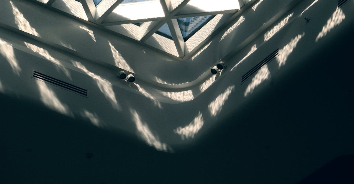 Modern Skylight with Geometric Patterns · Free Stock Photo