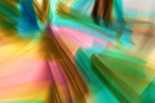 Free Dynamic abstract art with colorful flowing waves and soft gradients. Stock Photo