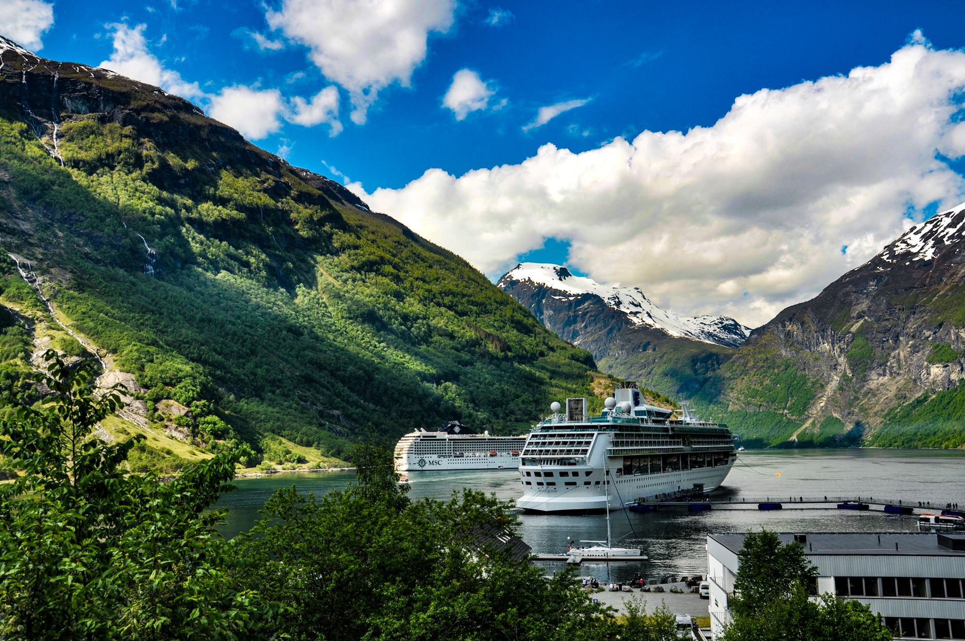 Eco-conscious travelers enjoying a cruise