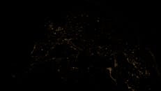 Earth at Night from Space Showing City Lights