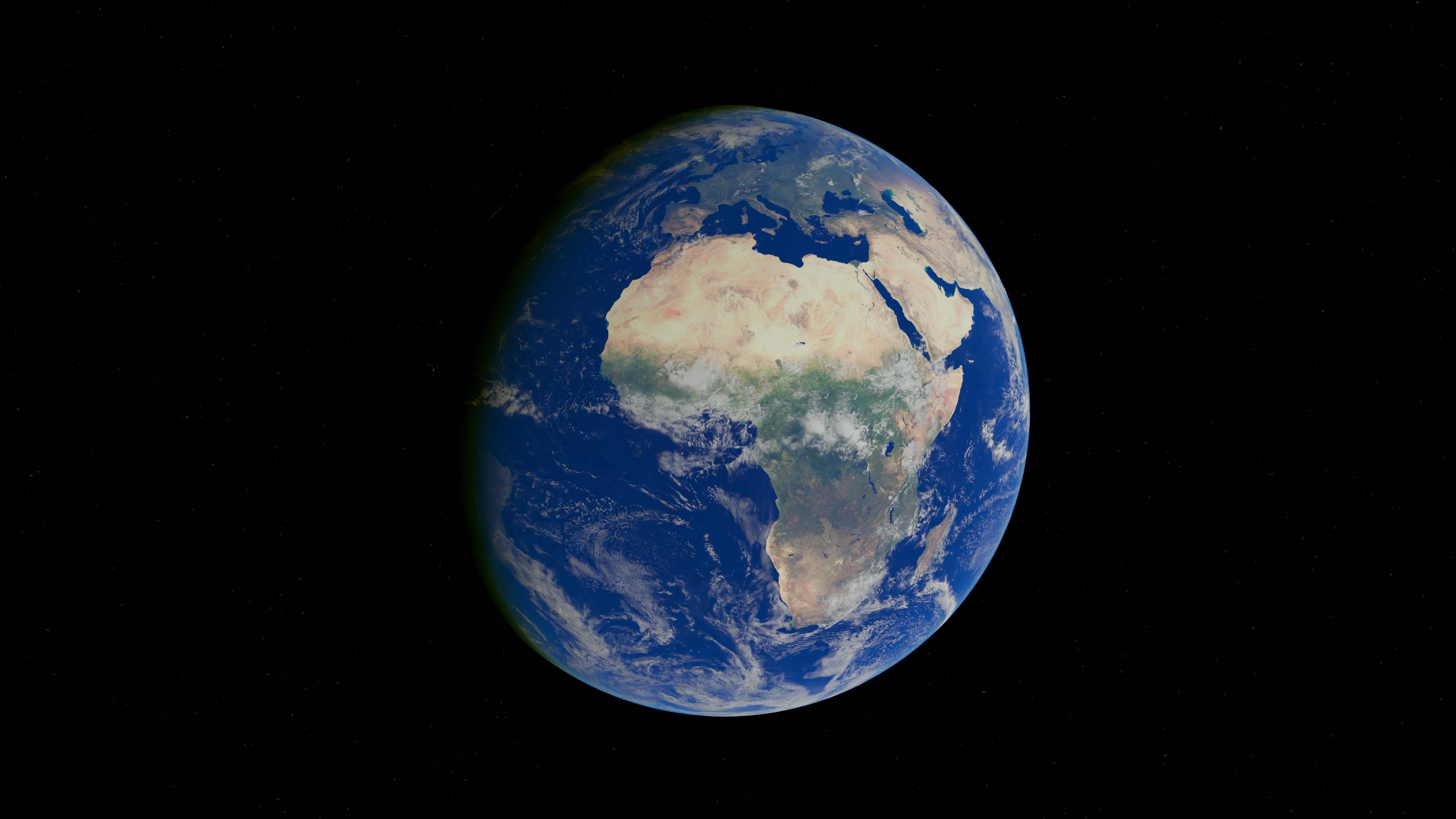 高解像度で宇宙から見た地球の素晴らしい眺め · 無料の写真素材