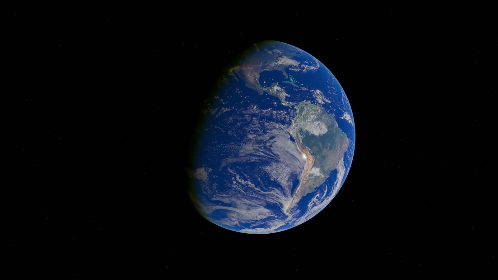 Earth from space, South America