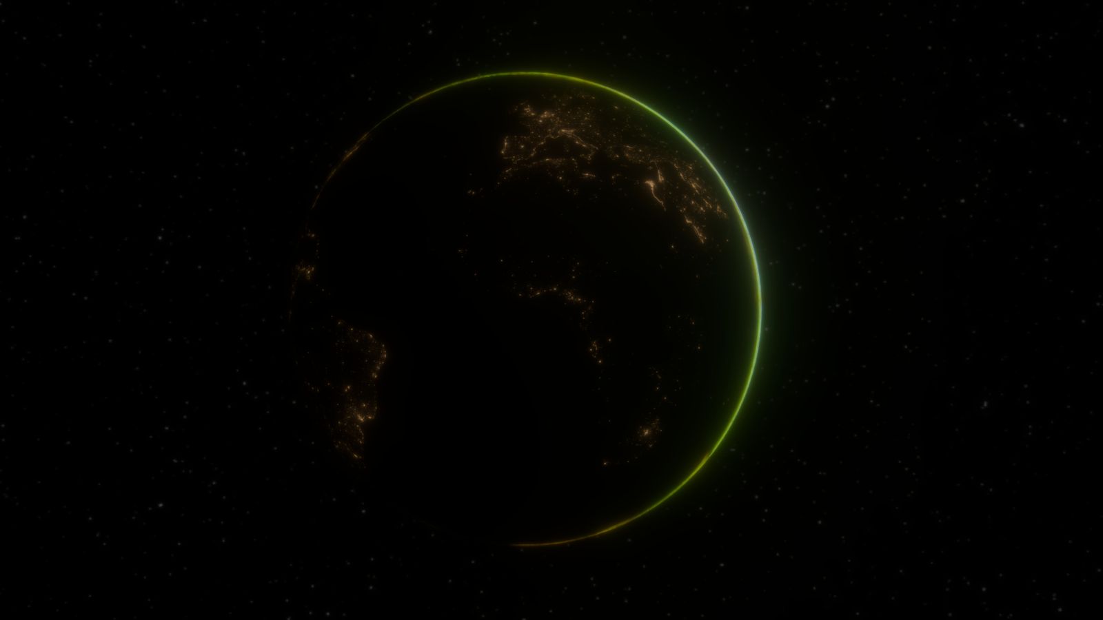 Earth at night seen from space, photo by Zelch Csaba on Pexels