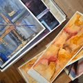 Board cover: painted colour studies laid out on a workbench — photo by Anne van der Valk on Pexels
