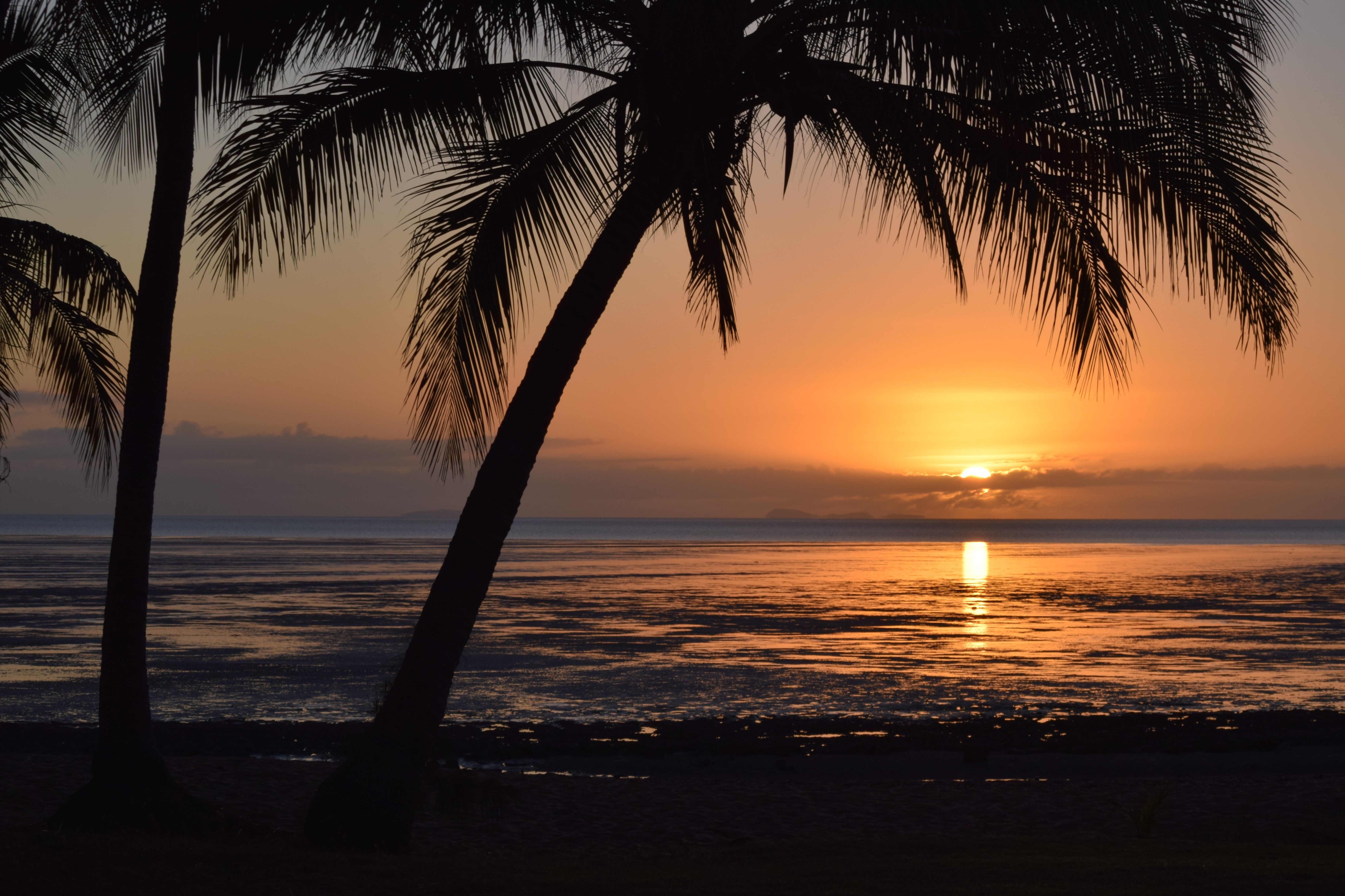 Tropical Sunset Over Clairview Beach · Free Stock Photo
