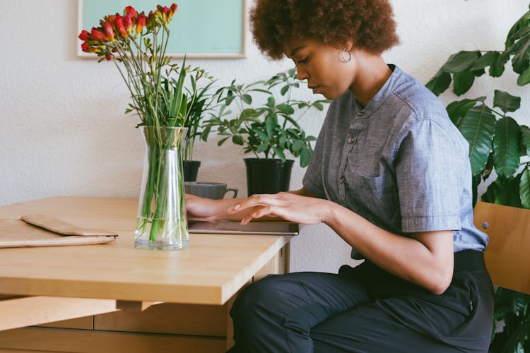 Woman Using Her Tablet