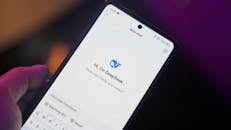 Smartphone AI Chat Interface Display Image