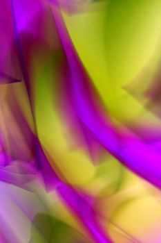 Dynamic abstract artwork featuring vibrant purple and yellow hues.