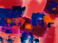 Blue and coral colour blocks — artwork by Steve A Johnson on Pexels