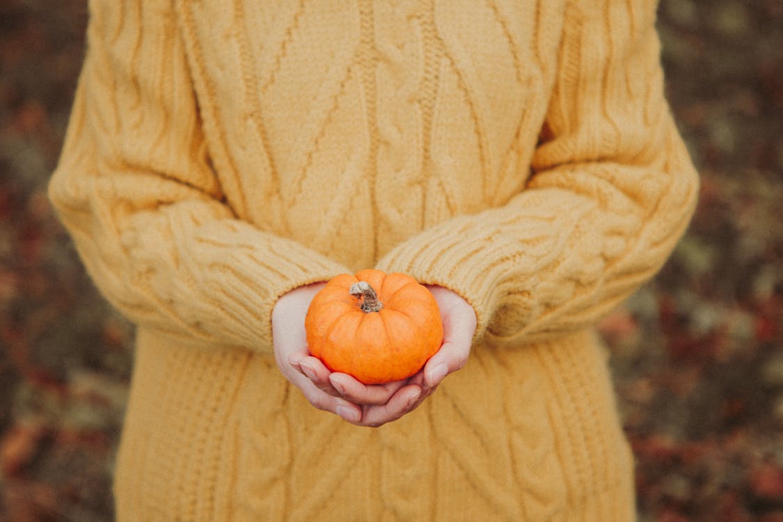 Photo Of Person Carrying Pumpkin