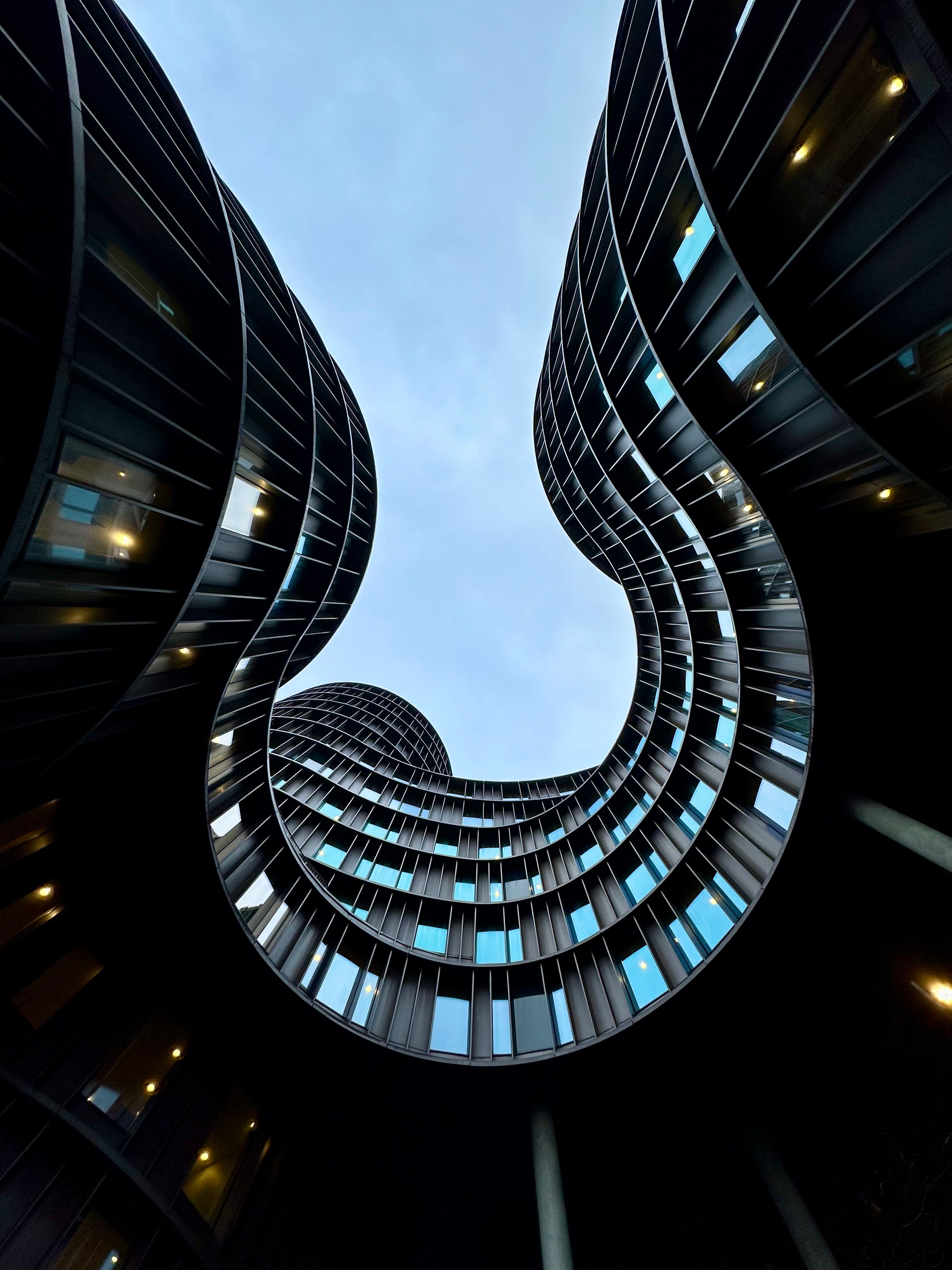 Modern Curved Architecture in Copenhagen · Free Stock Photo