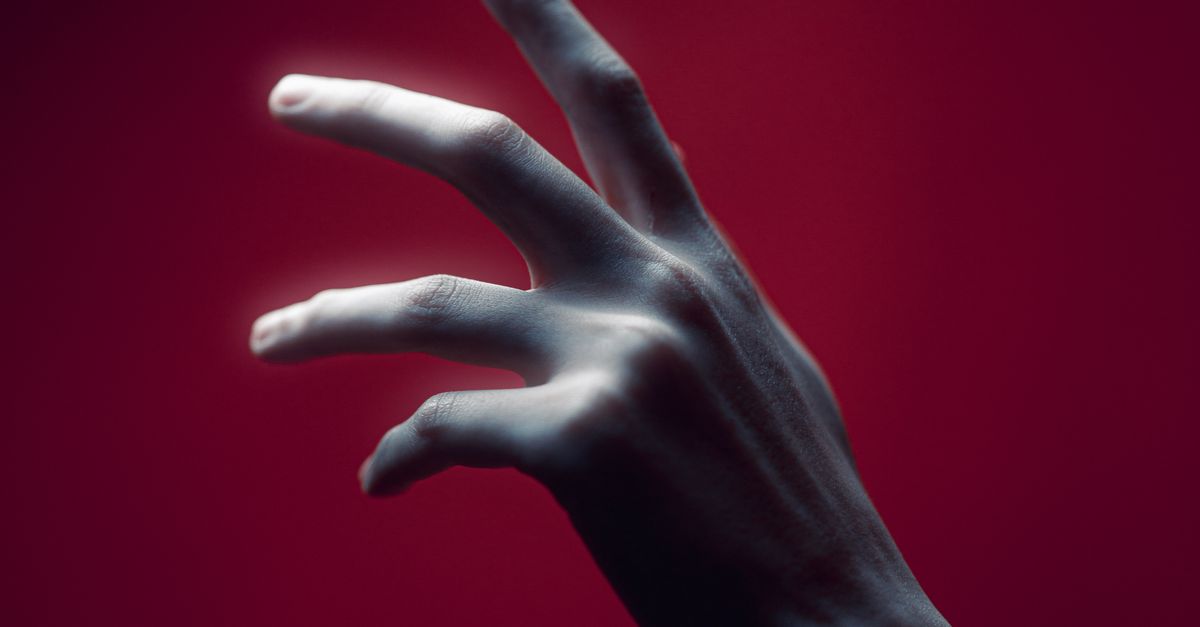 Abstract Hand Normal Abstract Artistic Hand on Red Background · Free Stock Photo