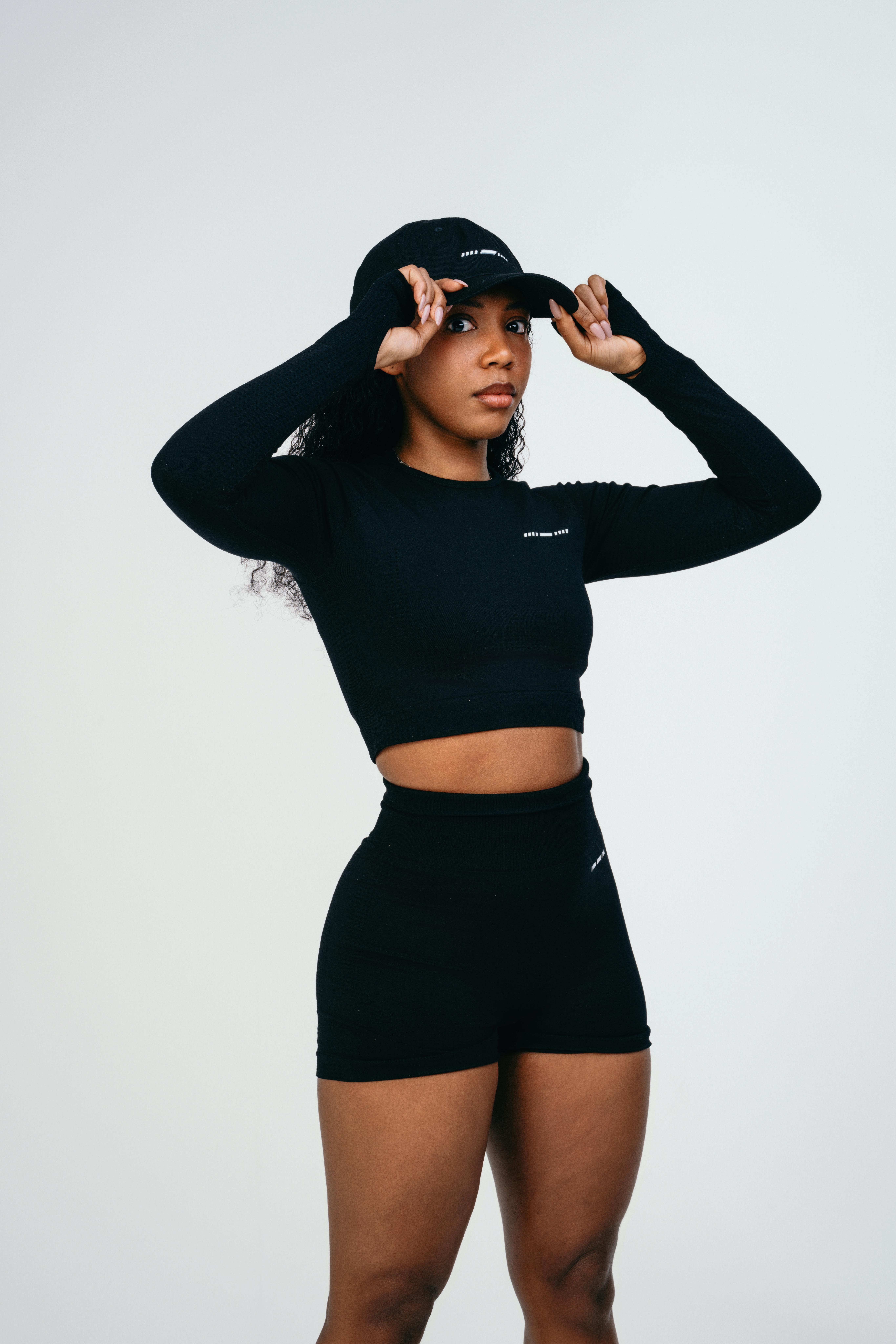 nike bandeau top and shorts