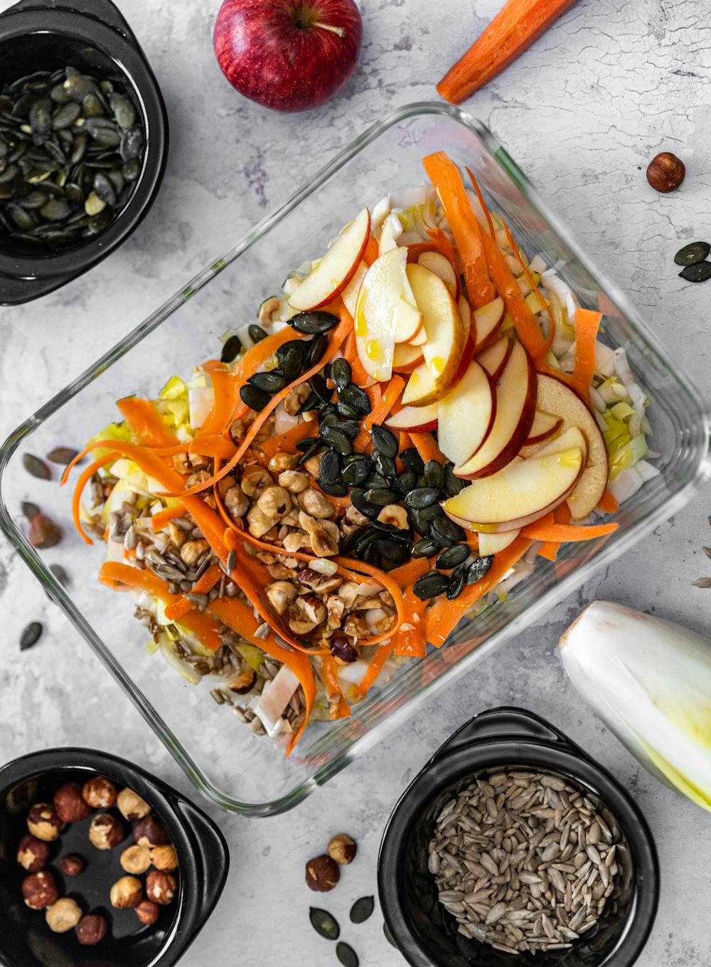 Celery and Apple Salad with Walnuts