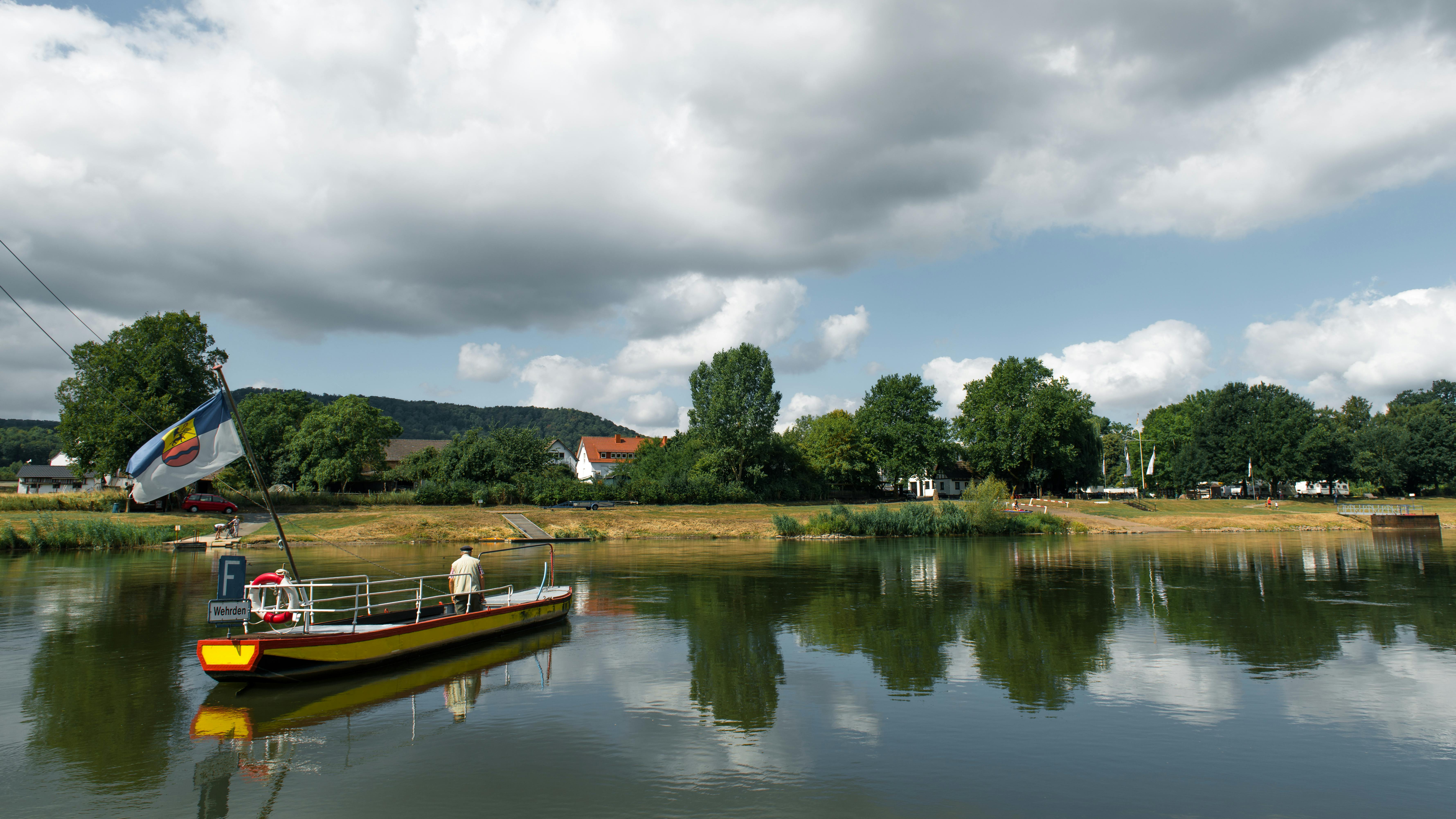 Weser Hameln Flusslandschaft