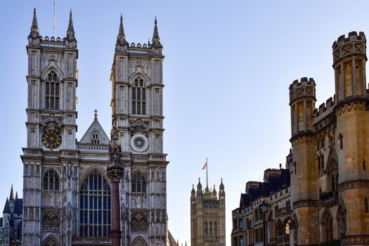 Westminster Abbey travel scene — cover for Exploring London — 10-Day Guide