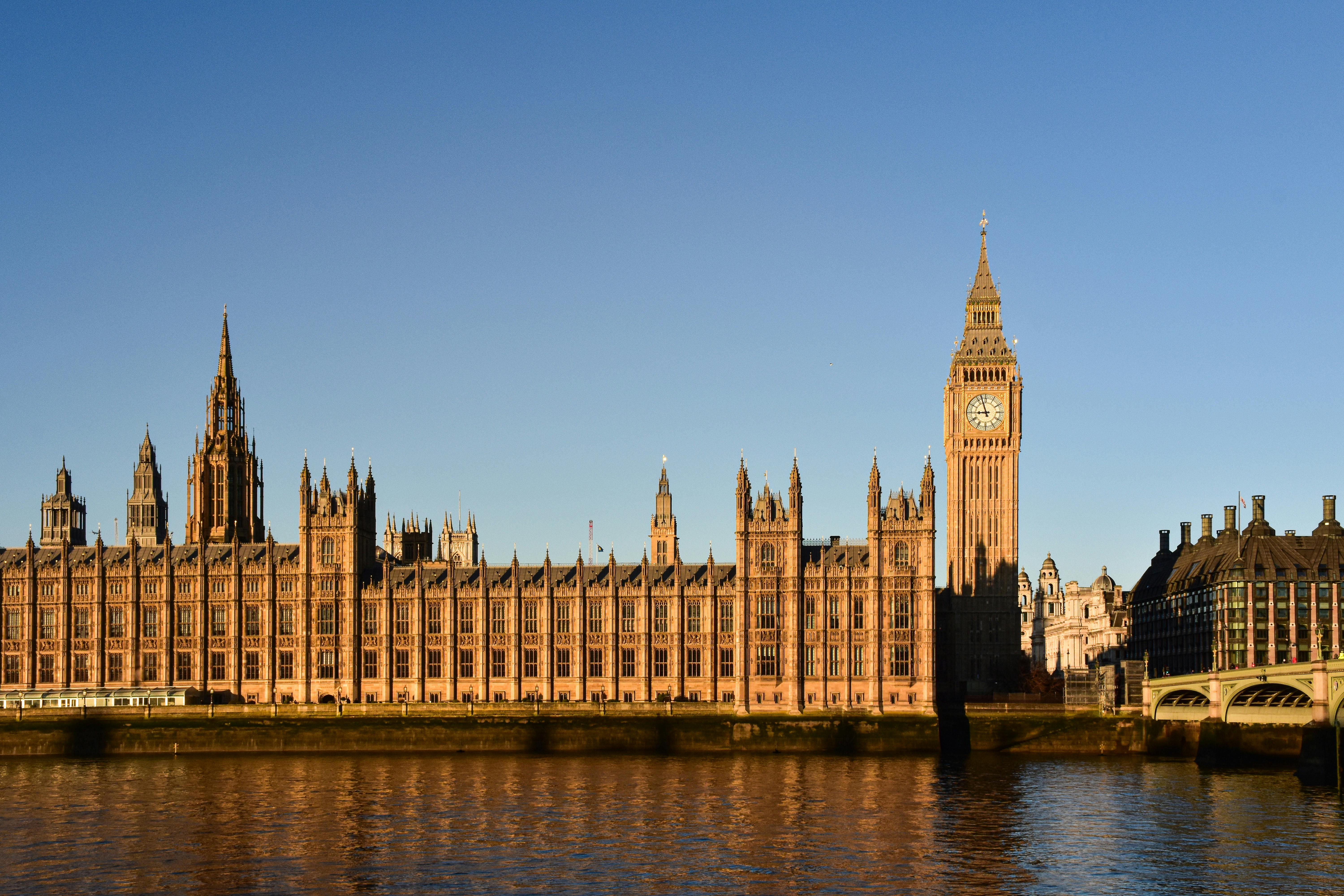 Beautiful view of Big Ben and the Houses of Parliament in London, England during daytime.