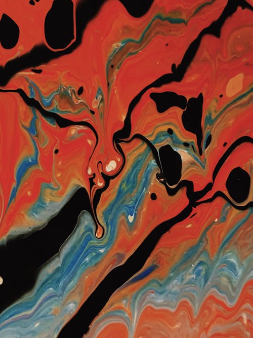 Free Close-Up Photo Of Abstract Painting Stock Photo