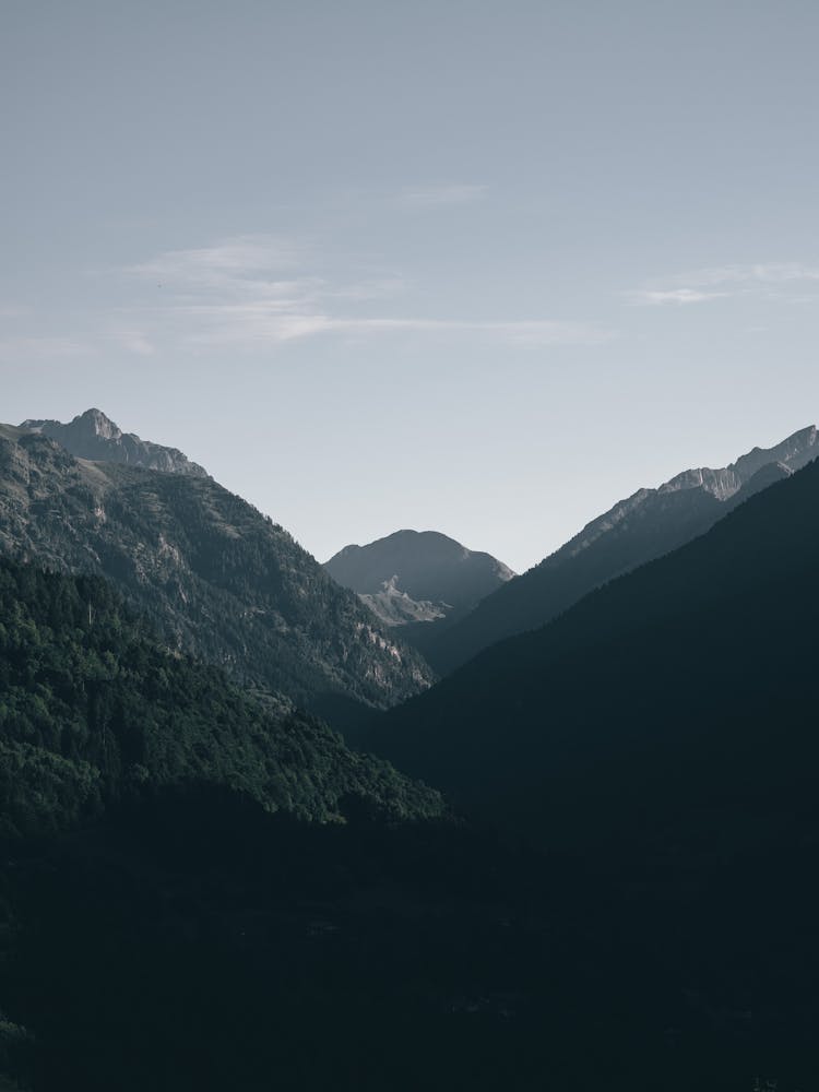 Aerial Photo Of Mountains