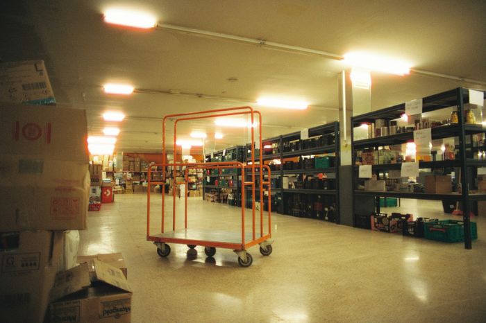 Warehouse surveillance grid coverage