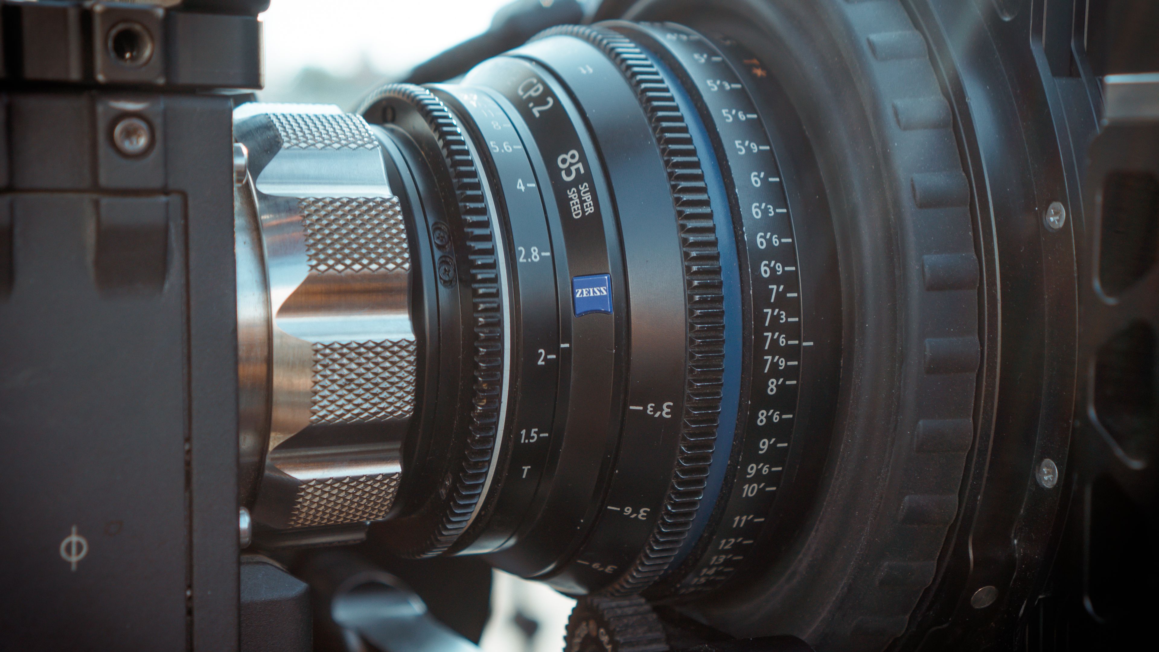 A cinema lens, close