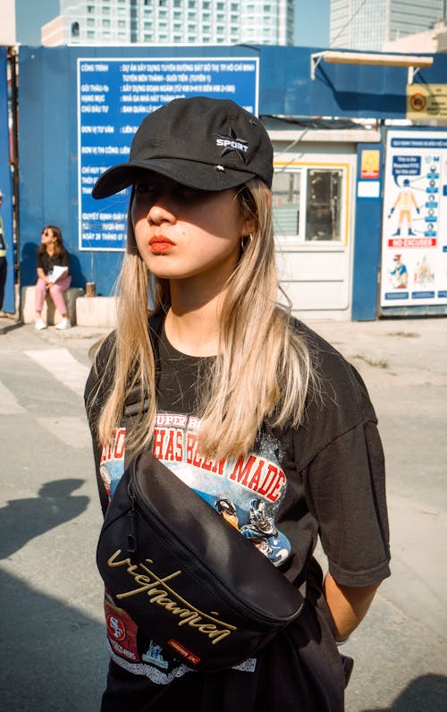 Woman Wearing Fanny Pack