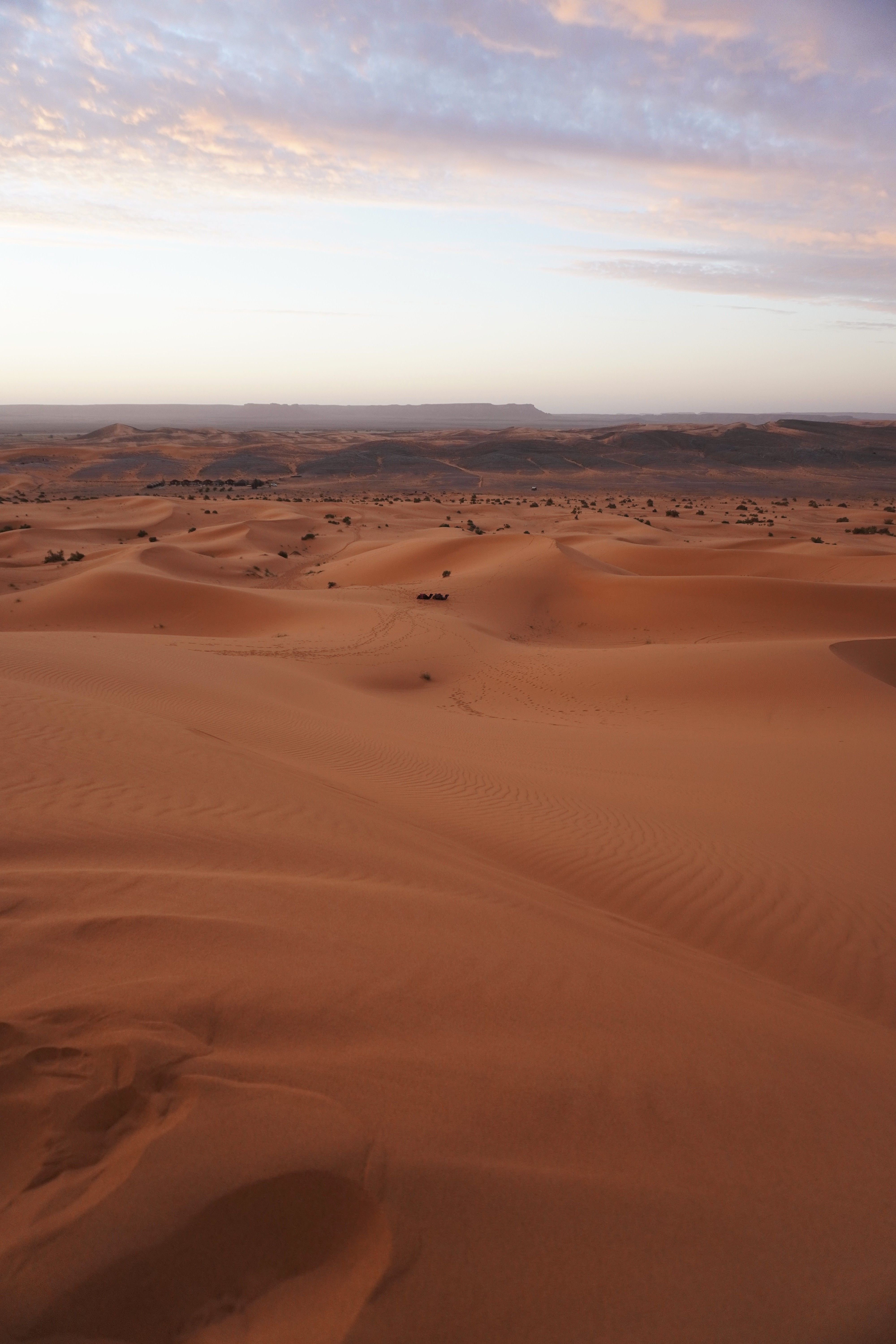 Sunrise over the Erg Chebbi dunes near Merzouga, the moment most people remember most from visiting Morocco