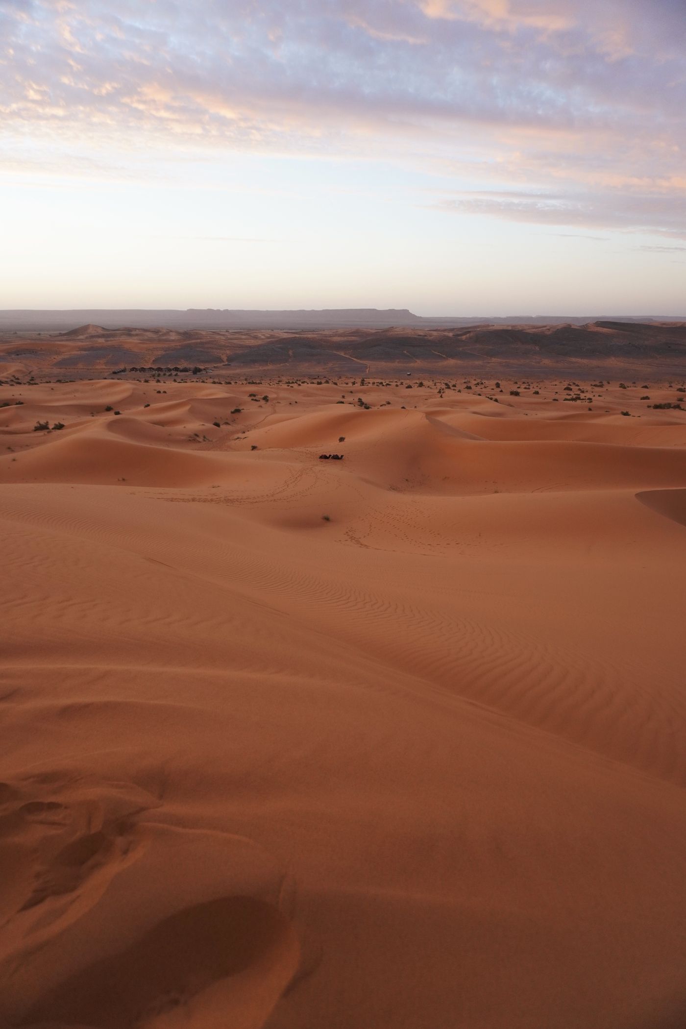 Merzouga — Erg Chebbi desert landscape — Morocco