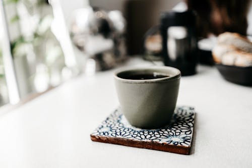 Free Close-Up Photo of Coffee in Mug Stock Photo