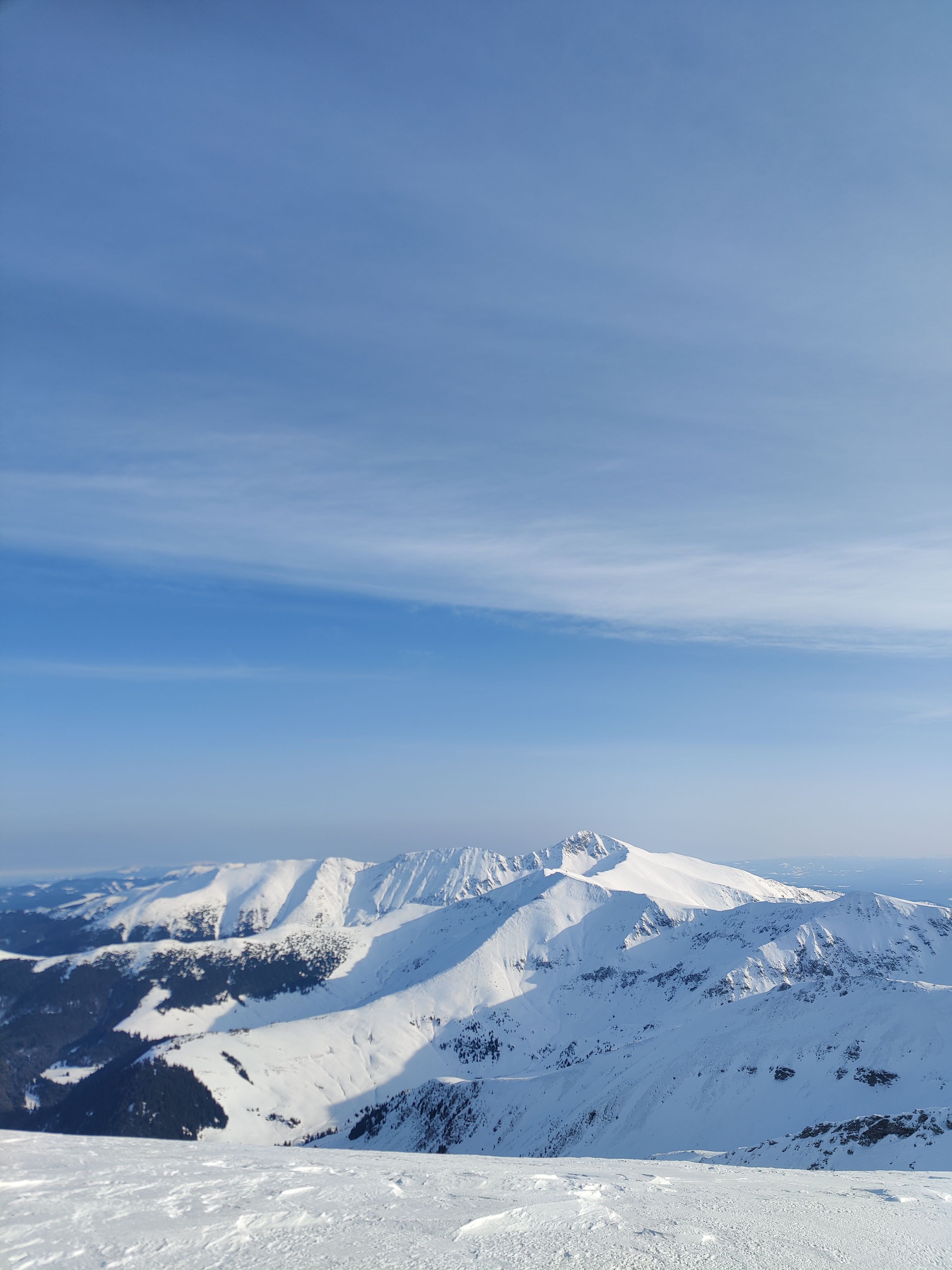 Snowy Mountain Peaks Under Clear Blue Sky · Free Stock Photo