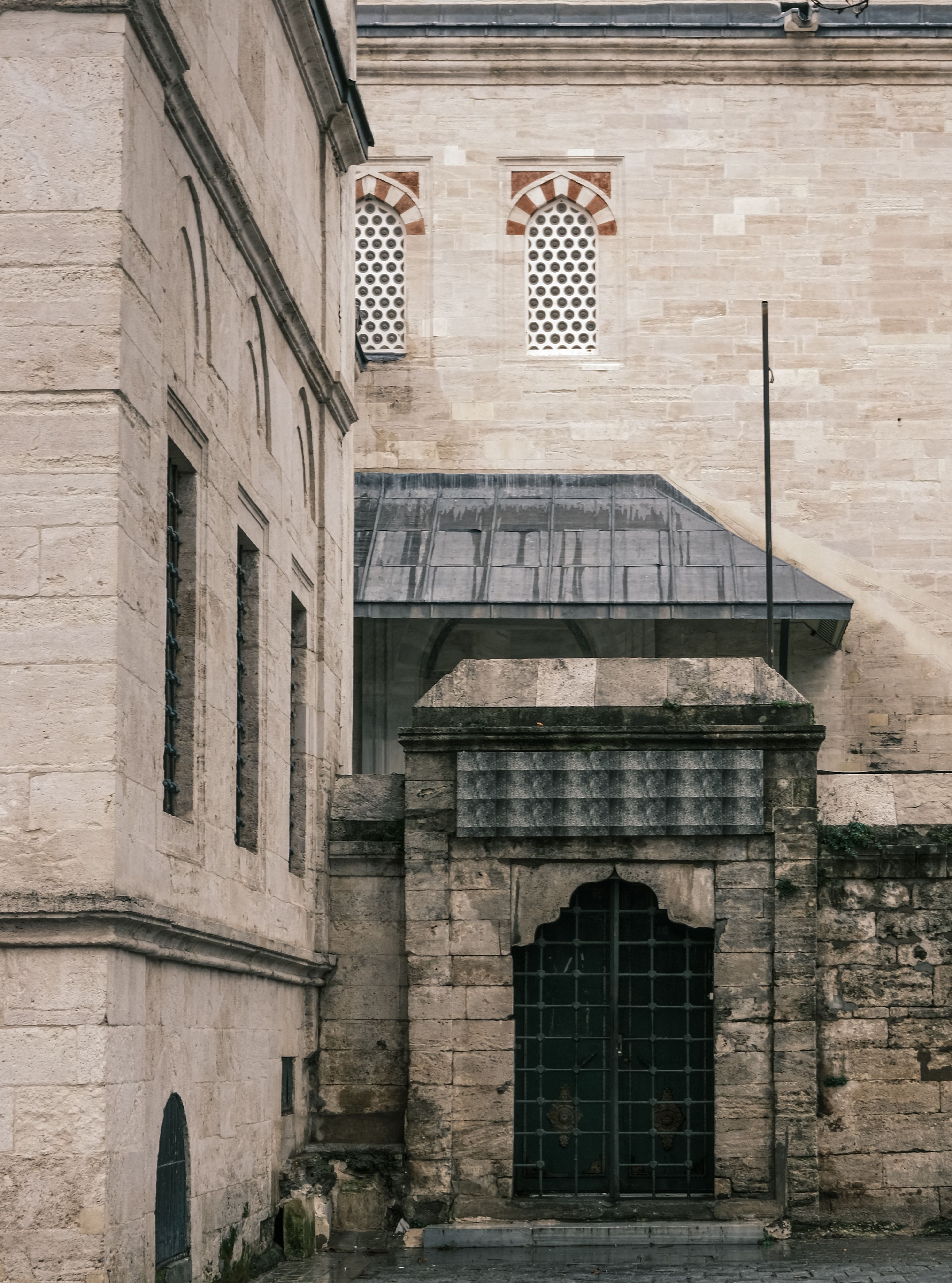 Historic Stone Architecture with Arched Windows · Free Stock Photo