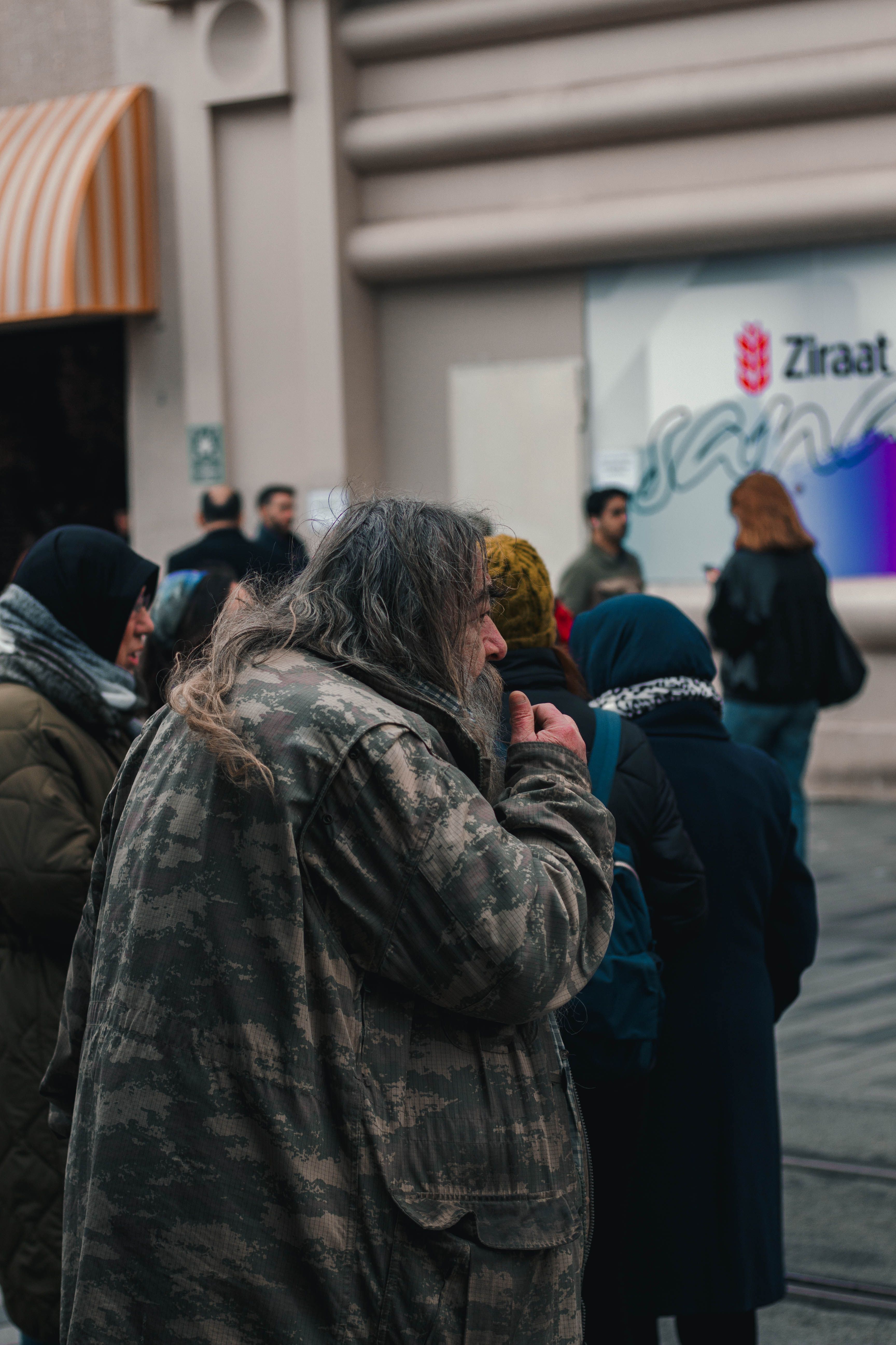 Crowd in Istanbul's Ziraat Bank Area on a Busy Day · Free Stock Photo