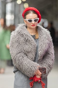 Chic street fashion in New York with a standout modern look and trendy accessories.