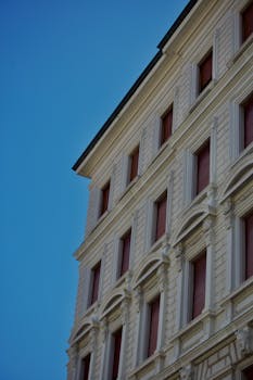 Elegant Facade Against a Clear Blue Sky