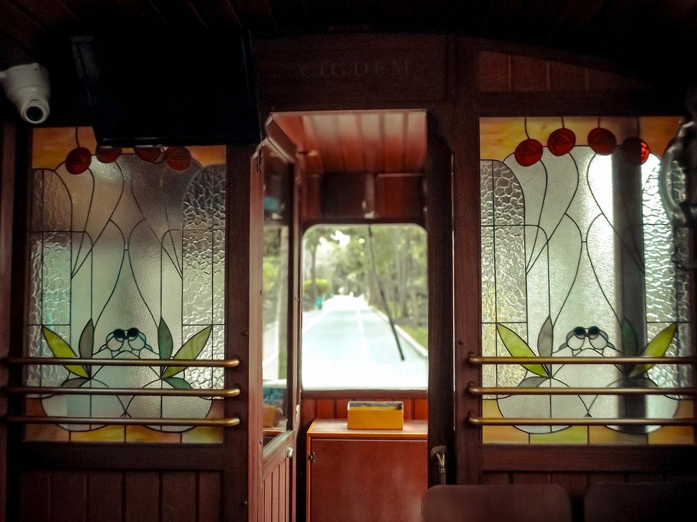 Translucent Window Train Beautiful Stained Glass Windows in Rustic Train · Free Stock Photo