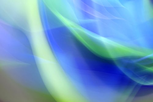 Free Captivating abstract image showcasing fluid light waves in blue and green tones. Stock Photo