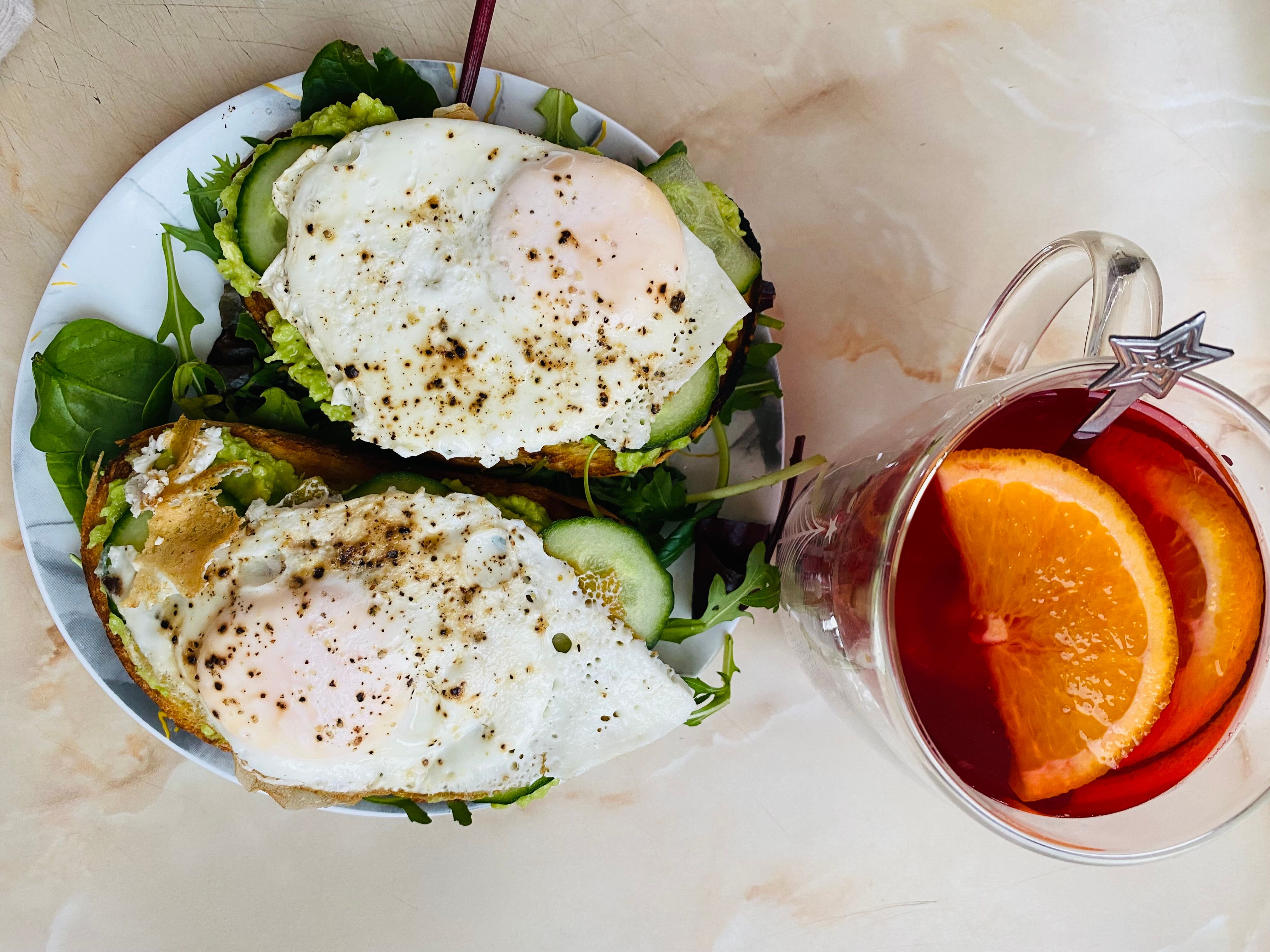 Farmhouse Eggs Benedict and Fresh Berries