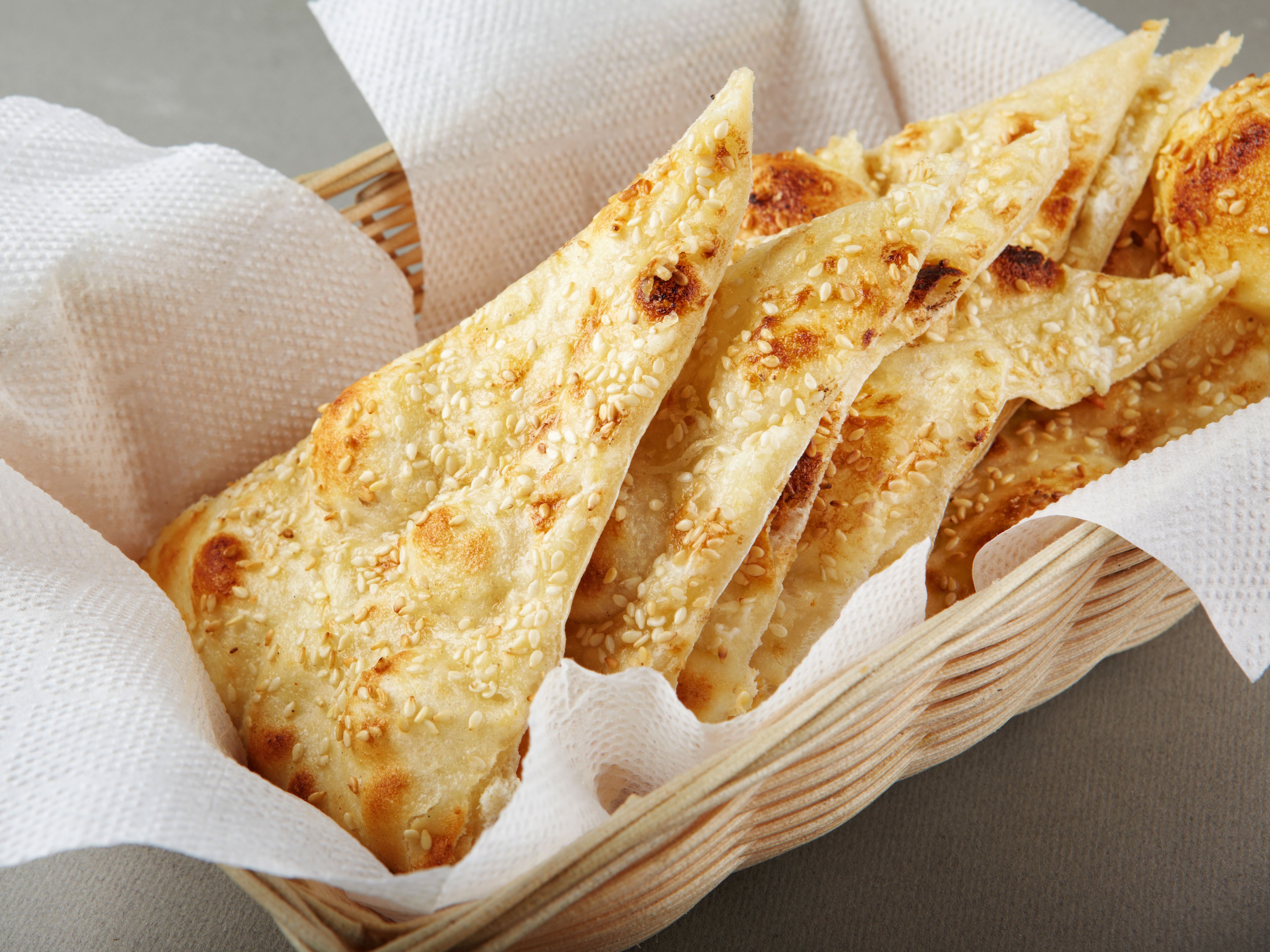 Olive-Oil Naan & Curry with a Honey Butter