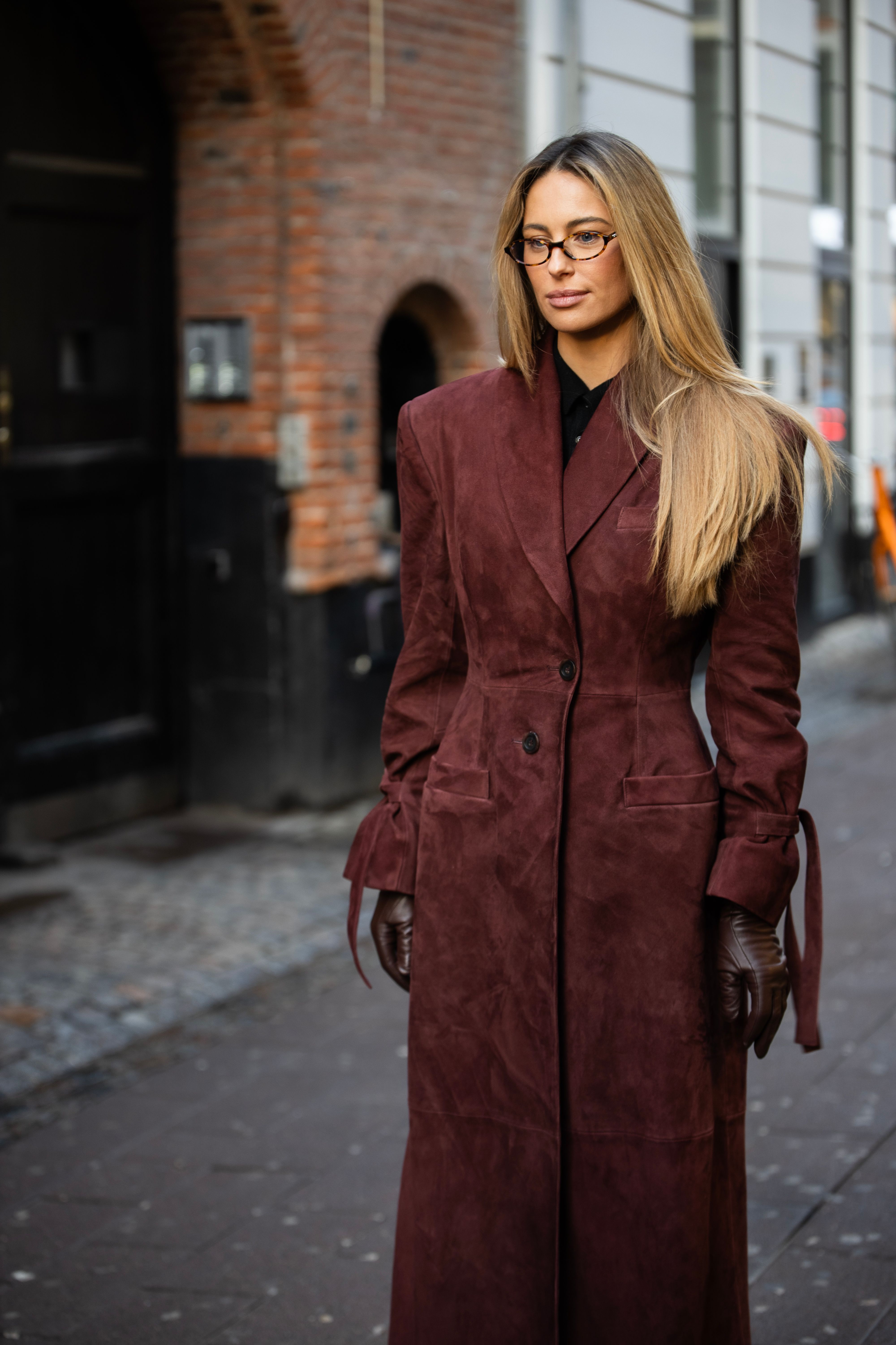 Suede Trench