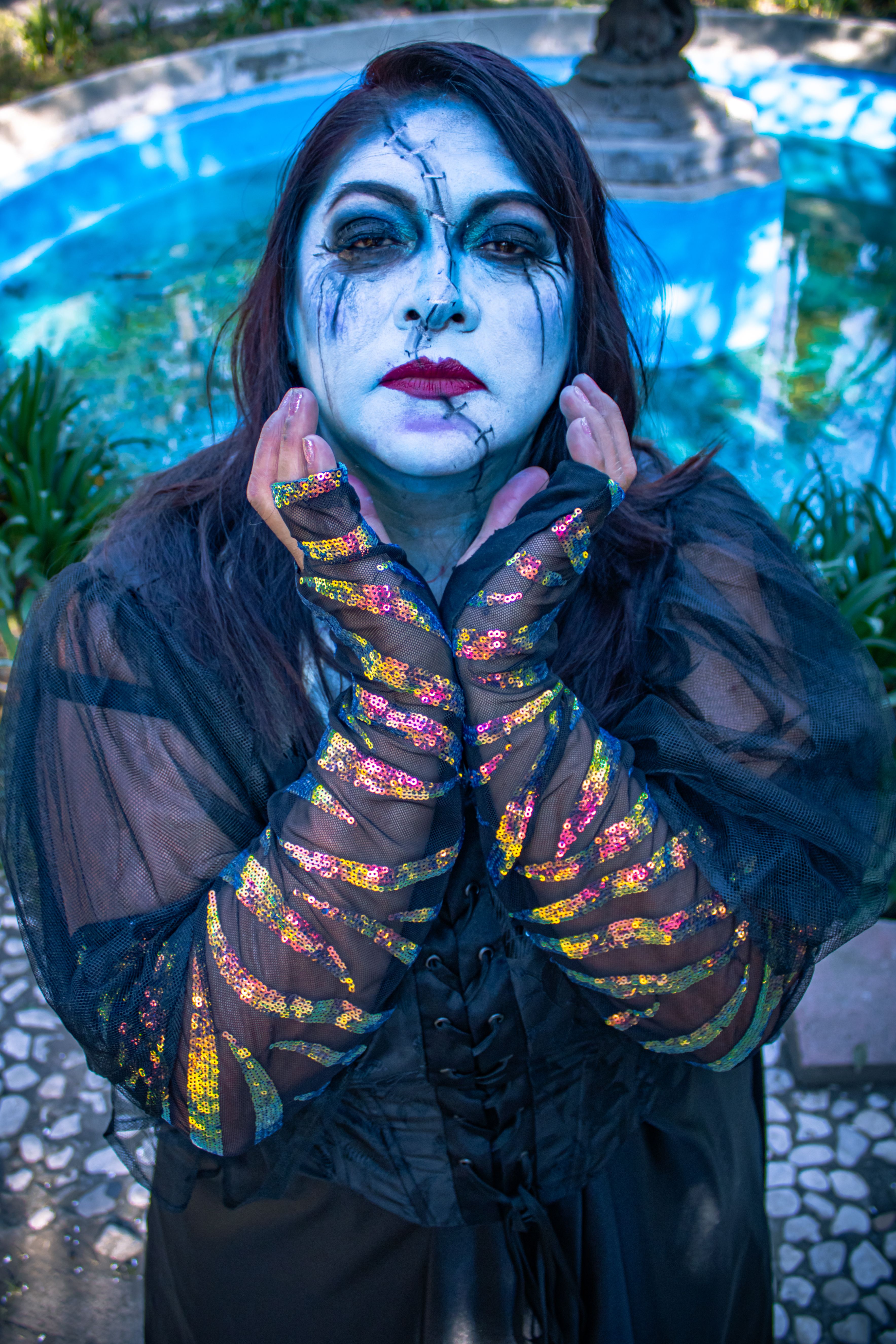 Artistic Cosplay Portrait with Vibrant Makeup · Free Stock Photo
