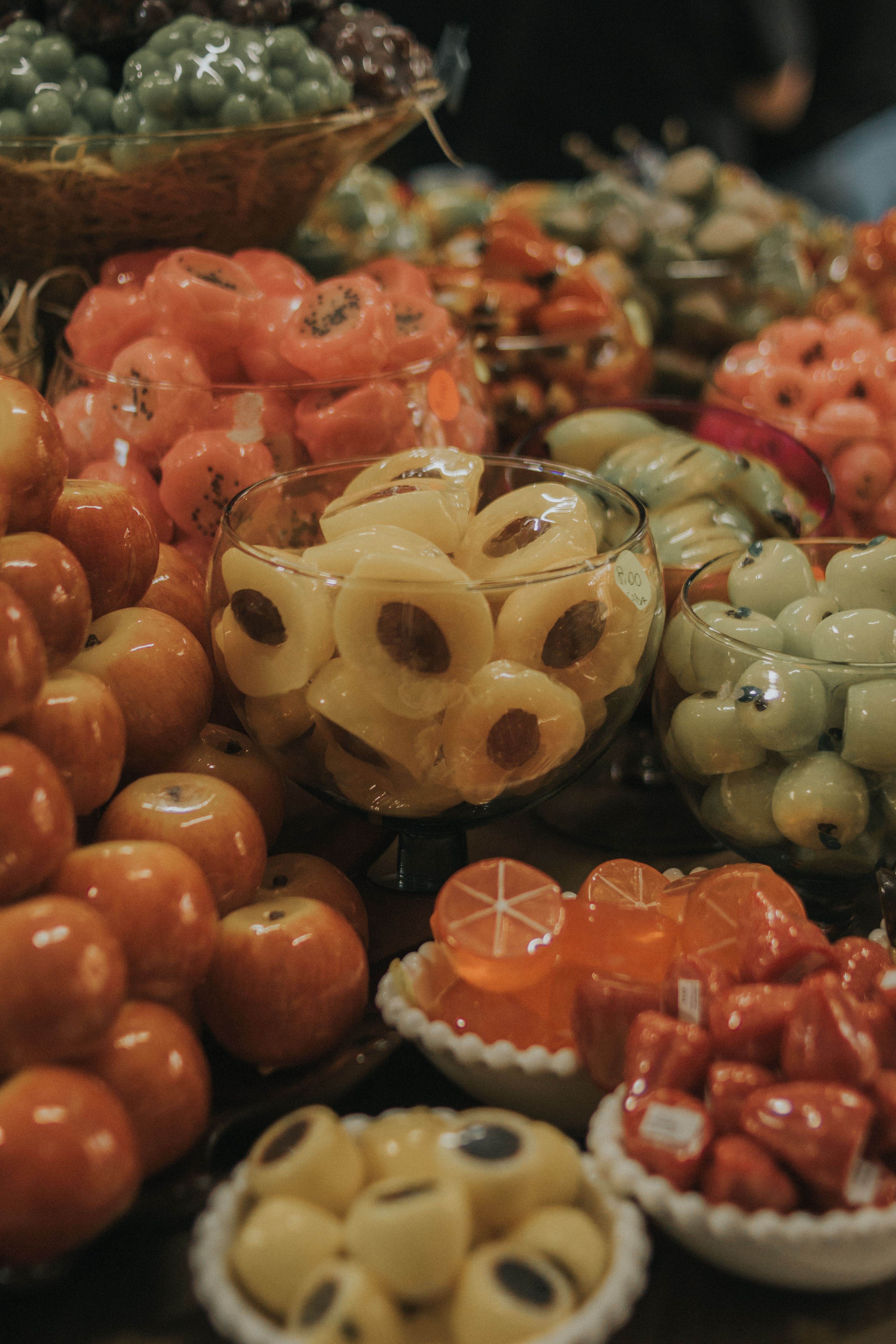 Incorporate dry fruits into daily diet - Combining Dry Fruits with Other Healthy Foods | A vibrant mix of gourmet candies in various shapes and colors beautifully displayed.